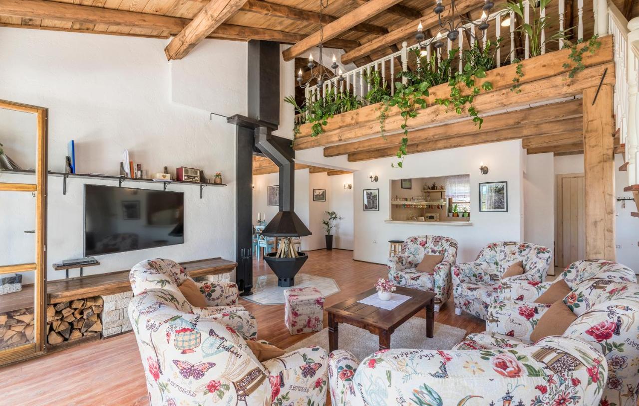 Family Villa Lipica with private pool&jacuzzi Pazin Esterno foto